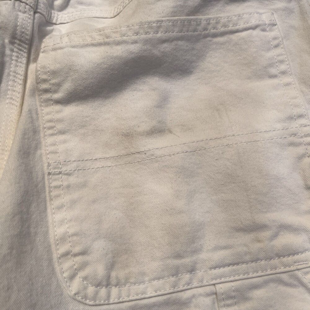 Dickies Pants Mens 32x32 White Canvas Carpenter Painter Relaxed Fit Workwear - Picture 12 of 16